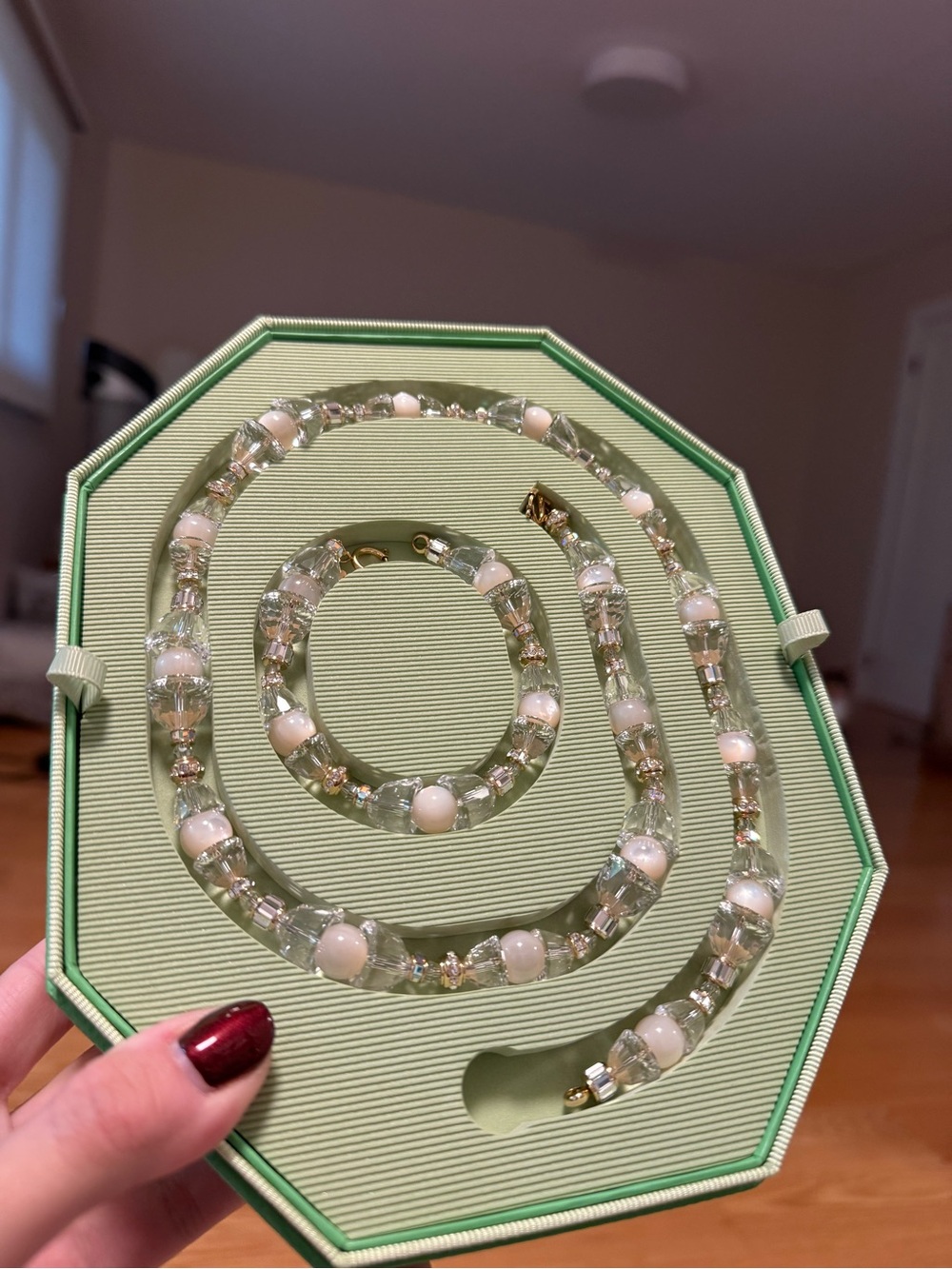NWT Swarovski matching necklace & bracelet set